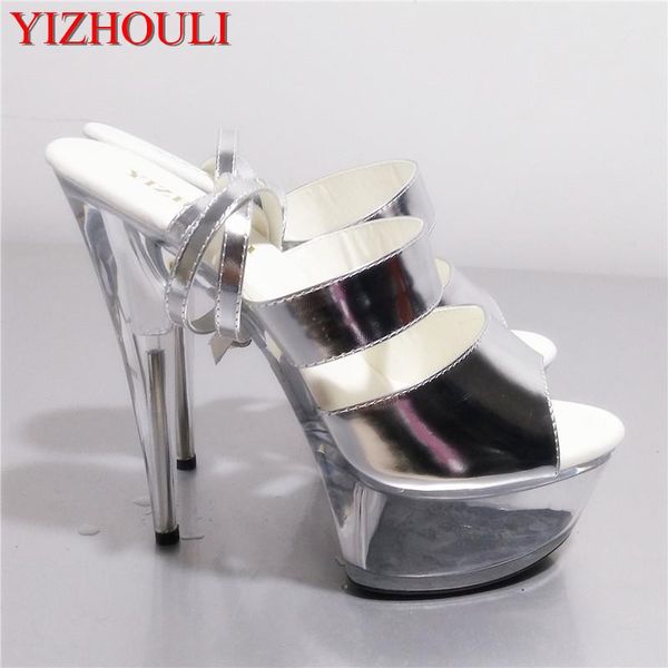 dress shoes 6 inch platform heels fashion 15cm high-heeled sandals transparent crystal shoes, dancer ,party, Black
dress shoes 6 inch platform heels fashion 15cm high-heeled sandals transparent crystal shoes, dancer ,party, Black