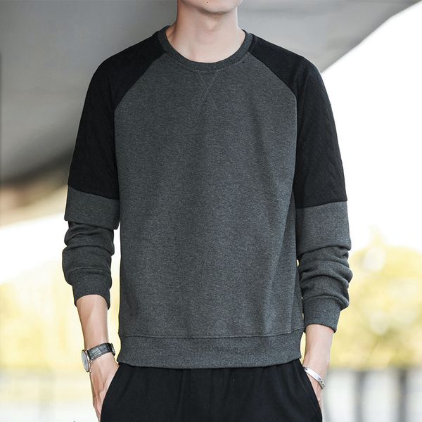 sweater spring spliced autumn trend br round ne long sve cotton loose and simple color matching cloth men's wear, Black
sweater spring spliced autumn trend br round ne long sve cotton loose and simple color matching cloth men's wear, Black