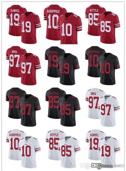 men women youth san francisco 49ers 85 george kittle 97 nick bosa 10 jimmy garoppolo black 19 deebo samuel red football jerseys, Black;red
men women youth san francisco 49ers 85 george kittle 97 nick bosa 10 jimmy garoppolo black 19 deebo samuel red football jerseys, Black;red
