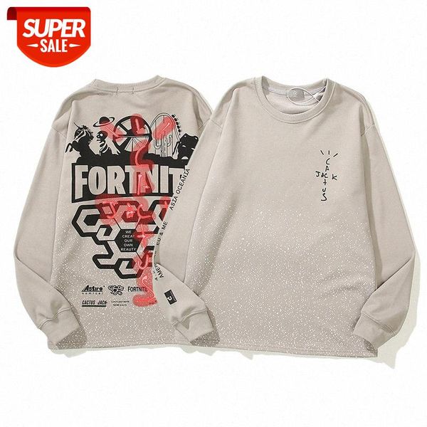 hip hop kanye same street sweater letter fortress printed men's and women's casual loose #de1i, Black
hip hop kanye same street sweater letter fortress printed men's and women's casual loose #de1i, Black