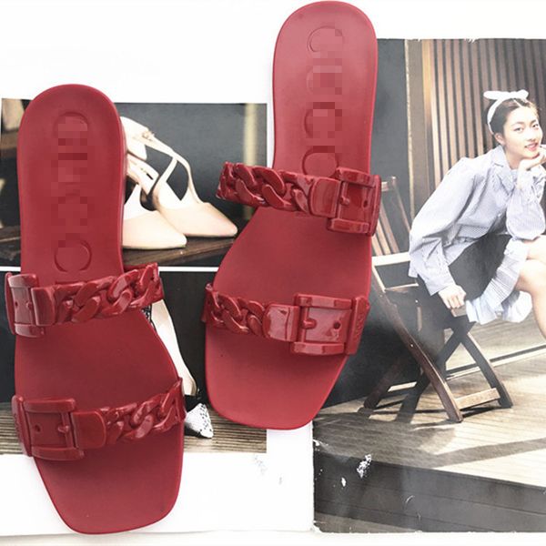 2021 new jelly one line with sandal fashion g family belt buckle women's shoes square sandal ysj, Black
2021 new jelly one line with sandal fashion g family belt buckle women's shoes square sandal ysj, Black