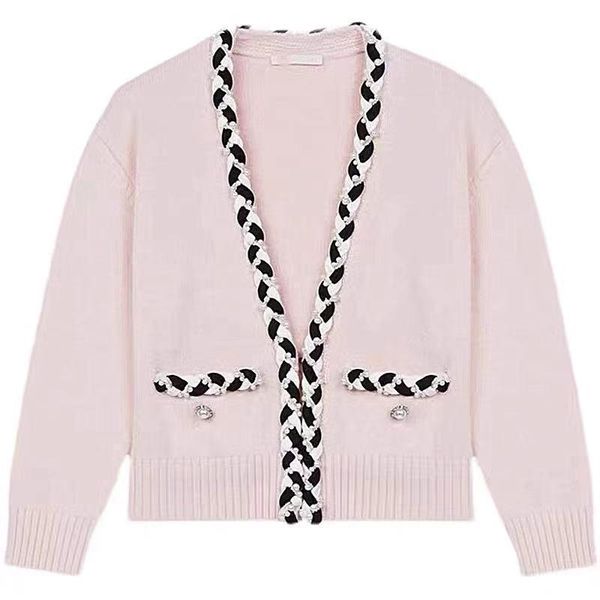 women's knits & tees women sweater 2021 spring and autumn pink long sleeve twist stripe knitted cardigan jacket, White
women's knits & tees women sweater 2021 spring and autumn pink long sleeve twist stripe knitted cardigan jacket, White