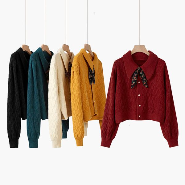 2021twist short sweater women's pullover autumn winter 2020 new cardigan coat small baby collar top, White;black
2021twist short sweater women's pullover autumn winter 2020 new cardigan coat small baby collar top, White;black