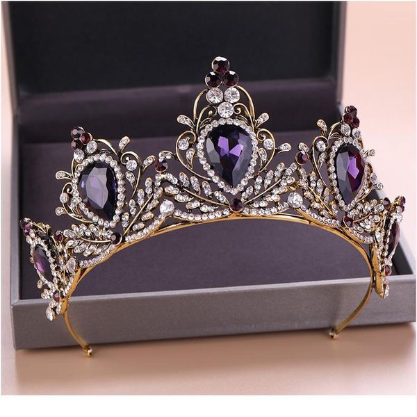 vintage wedding hair accessories purple rhinestone crystal crown bridal headdress queen crown bridal hair accessories jllxpt, Silver
vintage wedding hair accessories purple rhinestone crystal crown bridal headdress queen crown bridal hair accessories jllxpt, Silver