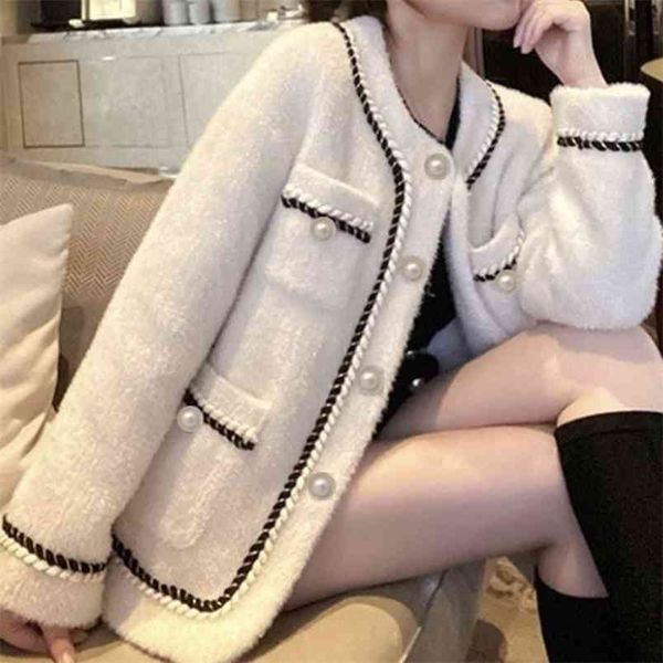 fashion women winter jacket beading outwear office lady chic coats spring autumn solid jackets loose 210601, Black;brown
fashion women winter jacket beading outwear office lady chic coats spring autumn solid jackets loose 210601, Black;brown