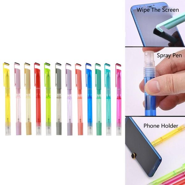 gel pens 5pcs portable refillable mister pen black ink 3-in-1 spray bottles phone holder stand wipe screen cleaning
gel pens 5pcs portable refillable mister pen black ink 3-in-1 spray bottles phone holder stand wipe screen cleaning