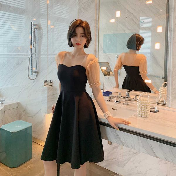 summer female super slim fashion pearl waist dress sleeveless office lady polyester 210603, Black;gray
summer female super slim fashion pearl waist dress sleeveless office lady polyester 210603, Black;gray