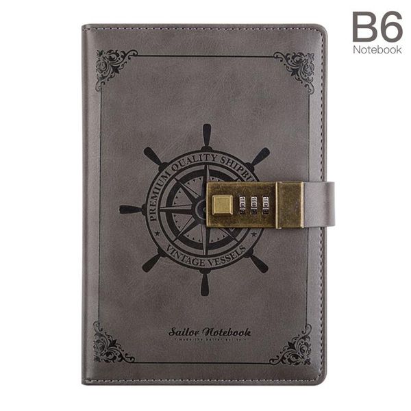 notepads vintage journal diary with lock b6 pu cover retro notebook 3-digit password combination private line pages writing, Purple;pink
notepads vintage journal diary with lock b6 pu cover retro notebook 3-digit password combination private line pages writing, Purple;pink