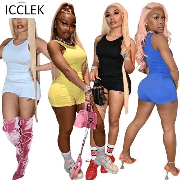 women's tracksuits icclek wholesale items plus size summer women fashion casual solid color vest t-shirt shorts two piece set, Gray
women's tracksuits icclek wholesale items plus size summer women fashion casual solid color vest t-shirt shorts two piece set, Gray