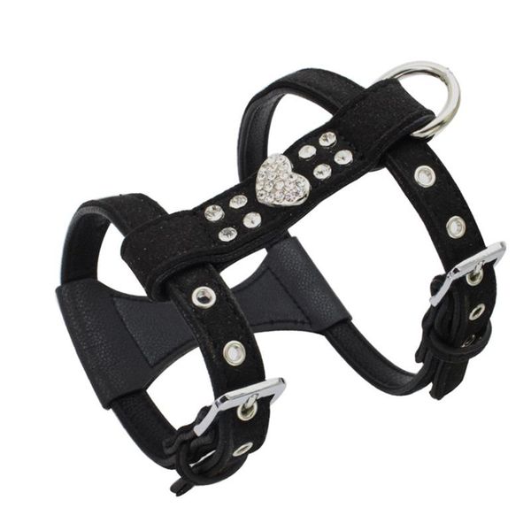 dog collars & leashes bling sparkly rhinestone harness pu leather adjustable neck chest puppy harnesses heart diamond collar black s m l str
dog collars & leashes bling sparkly rhinestone harness pu leather adjustable neck chest puppy harnesses heart diamond collar black s m l str