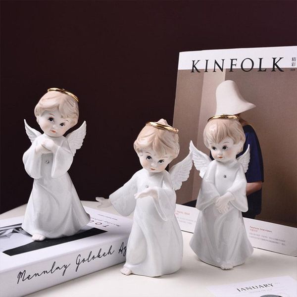 decorative objects & figurines home decoration accessories european style angel ceramic ornaments simple resin craft gift miniature living r
decorative objects & figurines home decoration accessories european style angel ceramic ornaments simple resin craft gift miniature living r