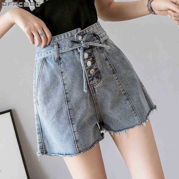 women's shorts summer high waist denim women loose wide leg jeans drawstring single breasted femme fringe bow ladies lqbm, White;black
women's shorts summer high waist denim women loose wide leg jeans drawstring single breasted femme fringe bow ladies lqbm, White;black