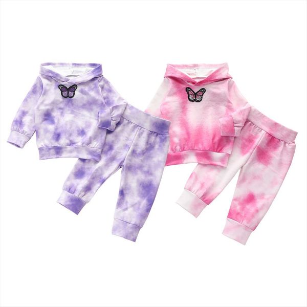 1 5years infant baby girl boy tie dye long sleeve hooded sweatshirt with butterfly pants toddler outfits sets, White
1 5years infant baby girl boy tie dye long sleeve hooded sweatshirt with butterfly pants toddler outfits sets, White