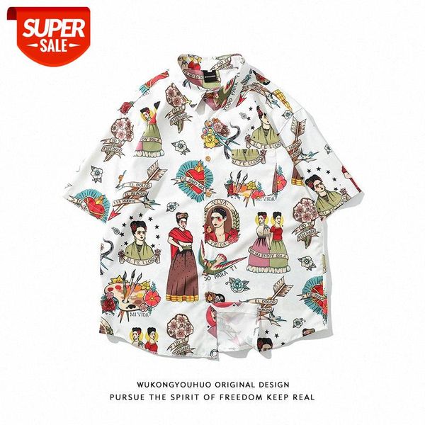 men's american retro full-print shirt tide brand loose couple ins super fire hawaiian casual shirts for men and women #dm0t, White;black
men's american retro full-print shirt tide brand loose couple ins super fire hawaiian casual shirts for men and women #dm0t, White;black