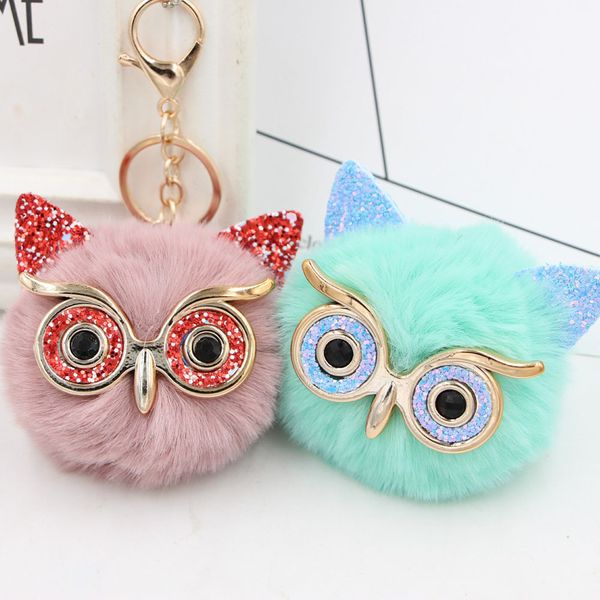New Cute Fluffy Rabbit Fur Owl Pom Pom Ball Keychain Keyring Car Key Ring Chain Charm Women Bag Pendant Decorative
New Cute Fluffy Rabbit Fur Owl Pom Pom Ball Keychain Keyring Car Key Ring Chain Charm Women Bag Pendant Decorative