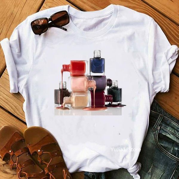 summer watercolor nail polish women t shirt print funny vogue white novelty tee drop wholesale
summer watercolor nail polish women t shirt print funny vogue white novelty tee drop wholesale