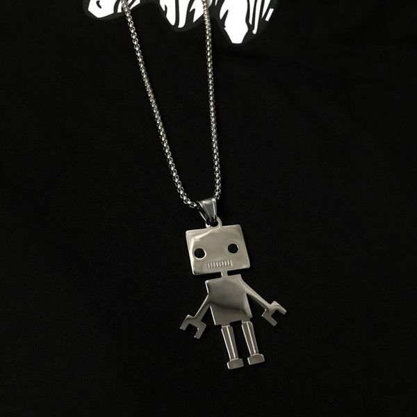 pendant necklaces harajuku style street cool trendy brand big head robot necklace personality wild men and women jewelry, Silver
pendant necklaces harajuku style street cool trendy brand big head robot necklace personality wild men and women jewelry, Silver