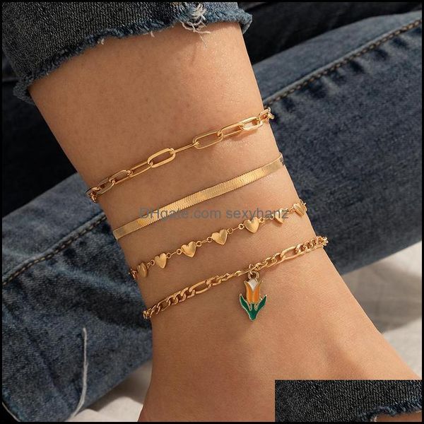 anklets 4pcs/set fashion colorf flowers for women charms geometry heart layered alloy foot chains party jewelry 16334 drop delivery 2021 w42, Red;blue
anklets 4pcs/set fashion colorf flowers for women charms geometry heart layered alloy foot chains party jewelry 16334 drop delivery 2021 w42, Red;blue