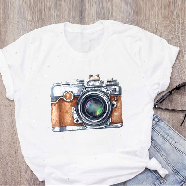 women graphic camera vintage ladies fashion print summer t shirt lady clothes womens clothing tee female t shirt, White
women graphic camera vintage ladies fashion print summer t shirt lady clothes womens clothing tee female t shirt, White