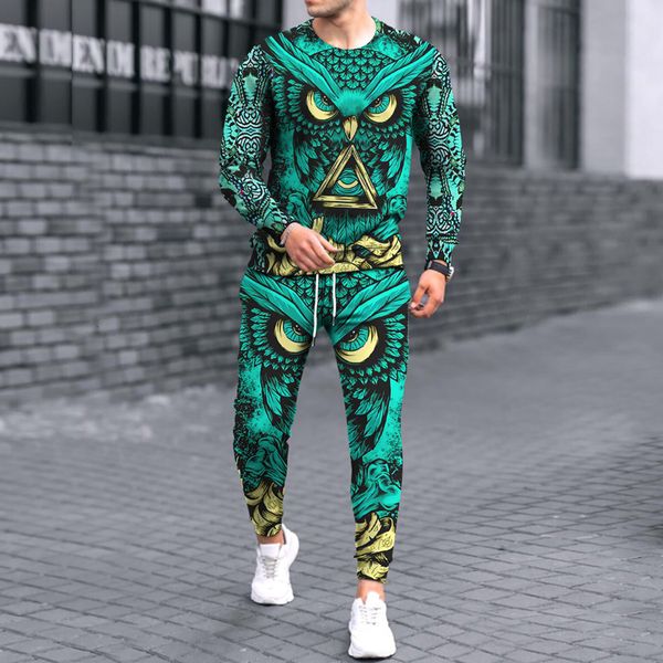 men's hoodies & sweatshirts autumn and winter trendy 3d animal owl print men& women casual fashion round neck sweater pants two-piece s, Black
men's hoodies & sweatshirts autumn and winter trendy 3d animal owl print men& women casual fashion round neck sweater pants two-piece s, Black
