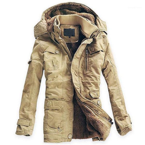 large size cotton-padded coat winter plush thickening in the long warm fashion men's down & parkas, Black
large size cotton-padded coat winter plush thickening in the long warm fashion men's down & parkas, Black