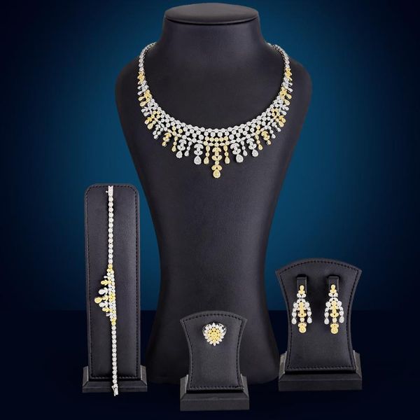 earrings & necklace godki luxury african tassel 4pcs jewelry set for women wedding party naija bride dubai bridal dress, Silver
earrings & necklace godki luxury african tassel 4pcs jewelry set for women wedding party naija bride dubai bridal dress, Silver