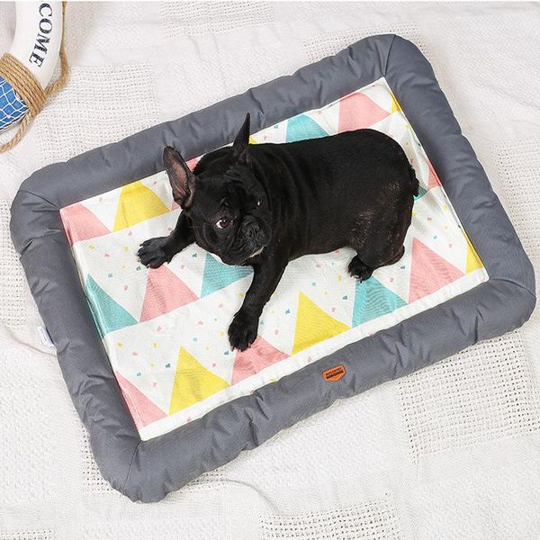 1pc oxford cloth and ice silk sponge dog bed for four seasons universal pet bed dog mat
1pc oxford cloth and ice silk sponge dog bed for four seasons universal pet bed dog mat
