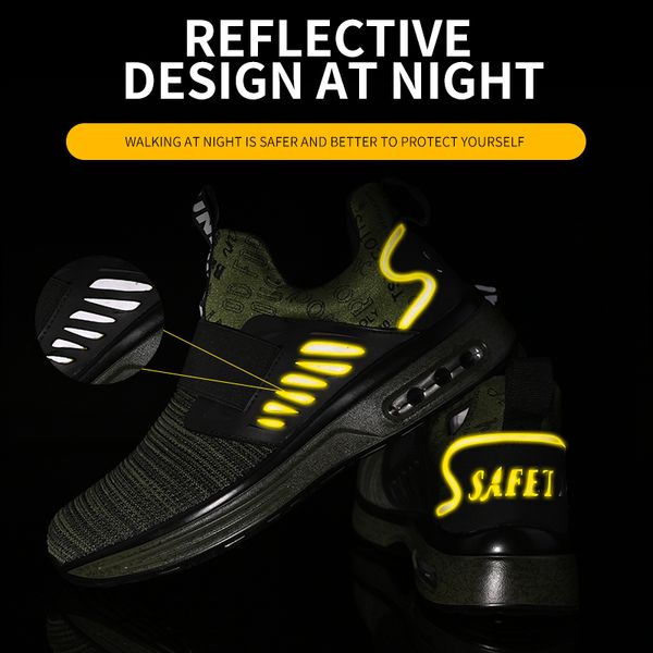 new men work shoes safety boots men reflective men boots indestructible sneakers work safety shoes male anti-puncture work boots, Black
new men work shoes safety boots men reflective men boots indestructible sneakers work safety shoes male anti-puncture work boots, Black