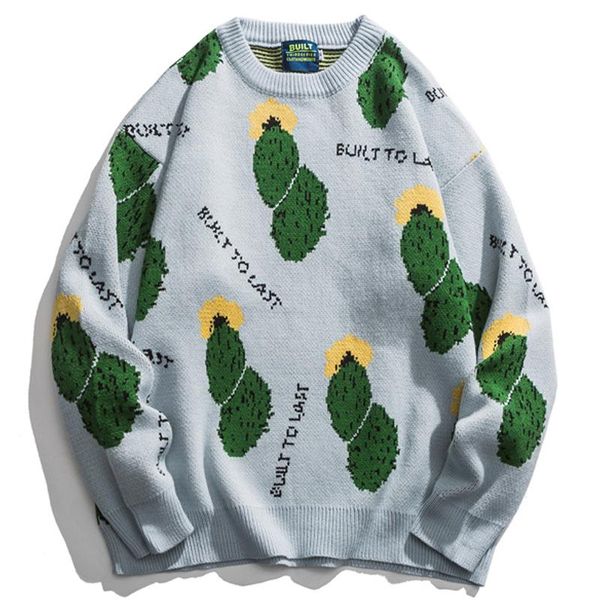 men's sweaters mens harajuku cactus knitted winter retro oversize couple knitwear male casual loose vintage kawaii pullover top, White;black
men's sweaters mens harajuku cactus knitted winter retro oversize couple knitwear male casual loose vintage kawaii pullover top, White;black