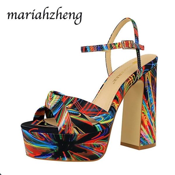 dress shoes meriahzheng summer super high-heeled waterproof platform women's thick heel floral word with shallow mouth sandals ds, Black
dress shoes meriahzheng summer super high-heeled waterproof platform women's thick heel floral word with shallow mouth sandals ds, Black