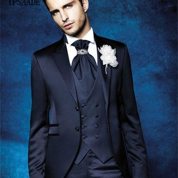 men's suits & blazers formal marine blue men suit for marriage 3 parts (jaquette + pants collection tie) latest designs of the end blaz, White;black
men's suits & blazers formal marine blue men suit for marriage 3 parts (jaquette + pants collection tie) latest designs of the end blaz, White;black