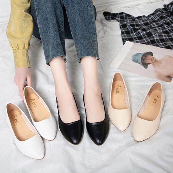 pointed toe flats women flat shoes solid slip on flat shallow comfort casual single shoes fashion elegant plus size 37-40, Black
pointed toe flats women flat shoes solid slip on flat shallow comfort casual single shoes fashion elegant plus size 37-40, Black