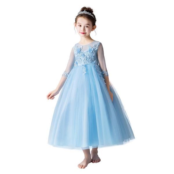 fashion princess dress girls long dress summer new children' wedding dress skirt performance costumes for children, White;blue
fashion princess dress girls long dress summer new children' wedding dress skirt performance costumes for children, White;blue