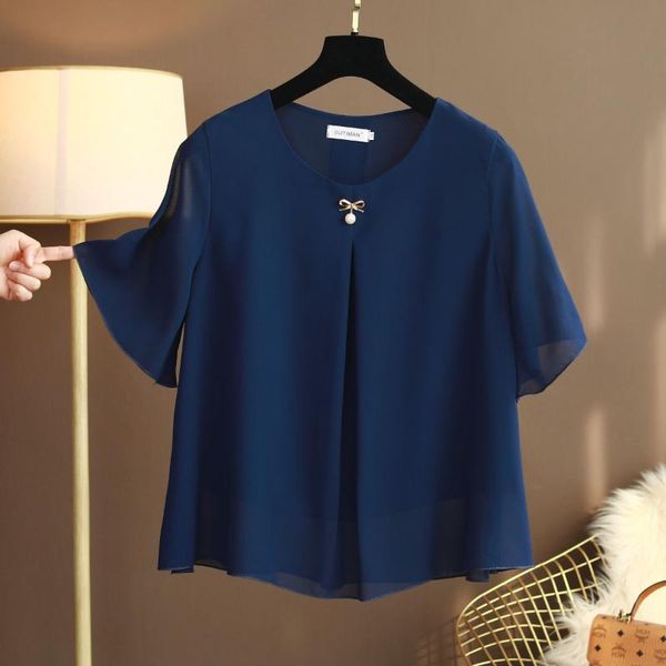 women's blouses & shirts summer obesity women chiffon shirt 2021 half sleeve o-neck blouse casual solid white/red loose oversize lady
women's blouses & shirts summer obesity women chiffon shirt 2021 half sleeve o-neck blouse casual solid white/red loose oversize lady