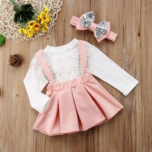 clothing sets kid casual set lace cotton blend 3pcs baby toddler girls kids overalls skirt +headband+romper clothes outfits 1-6y, White
clothing sets kid casual set lace cotton blend 3pcs baby toddler girls kids overalls skirt +headband+romper clothes outfits 1-6y, White