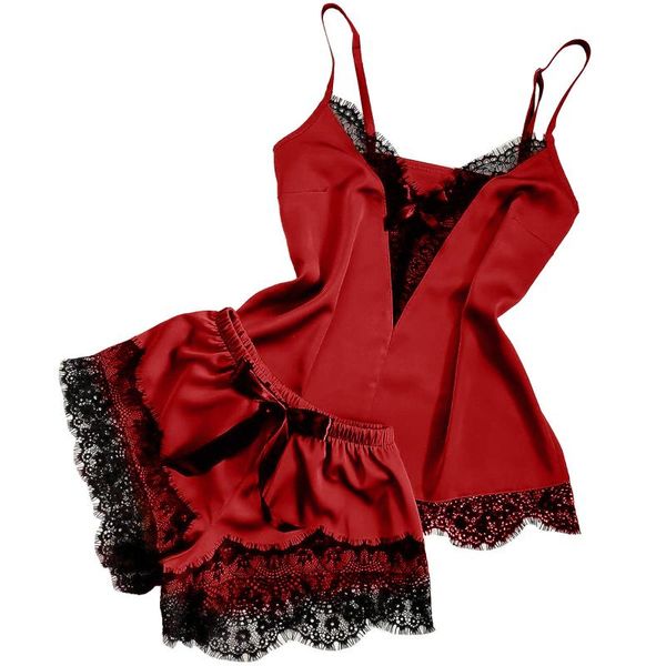 gym clothing ladies satin lace eyelash lingerie fashion comfortable nightwear seductive pajamas, White;black
gym clothing ladies satin lace eyelash lingerie fashion comfortable nightwear seductive pajamas, White;black