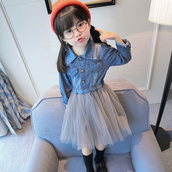 girl's dresses dfxd fashion baby girl dress 2021 spring autumn long sleeve denim jeans lace stitching princess vestido, Red;yellow
girl's dresses dfxd fashion baby girl dress 2021 spring autumn long sleeve denim jeans lace stitching princess vestido, Red;yellow