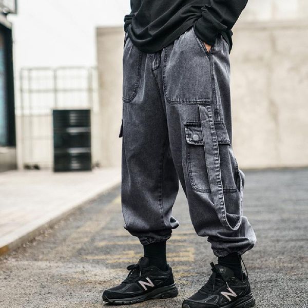 popular logo cargo pants men spring fall loose turnip pants simple atmosphere high street heavy industries jean casual, Blue
popular logo cargo pants men spring fall loose turnip pants simple atmosphere high street heavy industries jean casual, Blue