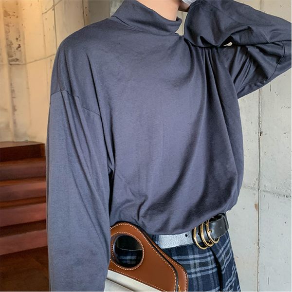 2021 autumn winter cotton high neck t-shirt men's fashion solid color casual t shirt men long-sleeved tshirt mens 2r82, White;black
2021 autumn winter cotton high neck t-shirt men's fashion solid color casual t shirt men long-sleeved tshirt mens 2r82, White;black
