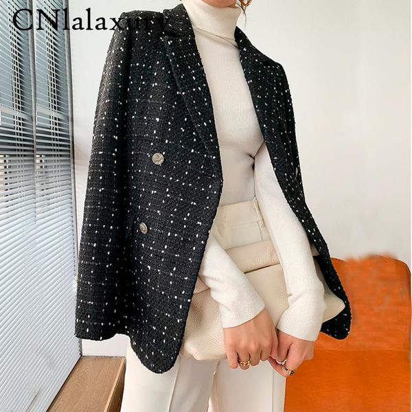 runway autumn winter luxury turn-down collar office lady tweed blazer coat double-breasted women woolen jacket female outwear, White;black
runway autumn winter luxury turn-down collar office lady tweed blazer coat double-breasted women woolen jacket female outwear, White;black