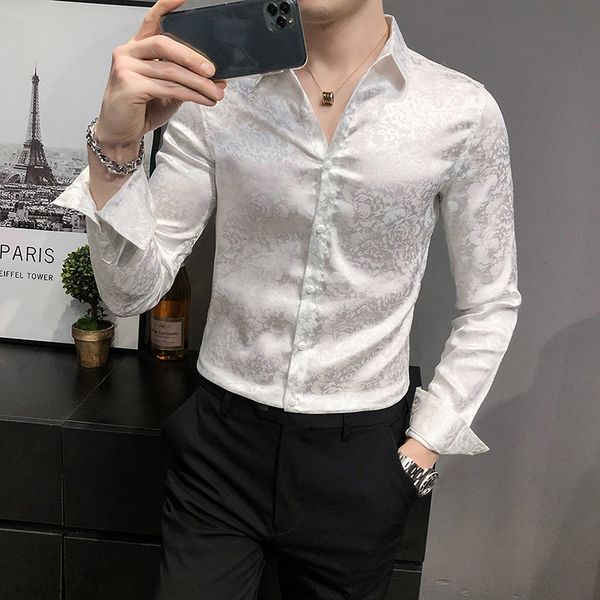 new british style business fingerprint gentlemen men's shirt clothes 2021 long formal sleeve wear casual tuxedo 3xl-m au2p, Black;brown
new british style business fingerprint gentlemen men's shirt clothes 2021 long formal sleeve wear casual tuxedo 3xl-m au2p, Black;brown