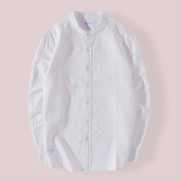 2021 new arrival long-sleeved stand collar linen spring brand cotton men shirts plus size s-4xl casual shirt mens camisa 9bab, White
2021 new arrival long-sleeved stand collar linen spring brand cotton men shirts plus size s-4xl casual shirt mens camisa 9bab, White