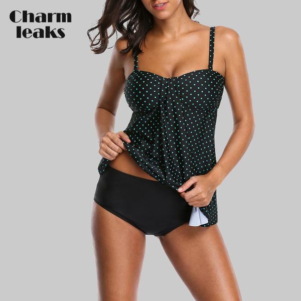 women's swimwear charmleaks women tankini set two piece vintage polka dot swimsuit adjustable stripe bikini bathing suit, White;black
women's swimwear charmleaks women tankini set two piece vintage polka dot swimsuit adjustable stripe bikini bathing suit, White;black
