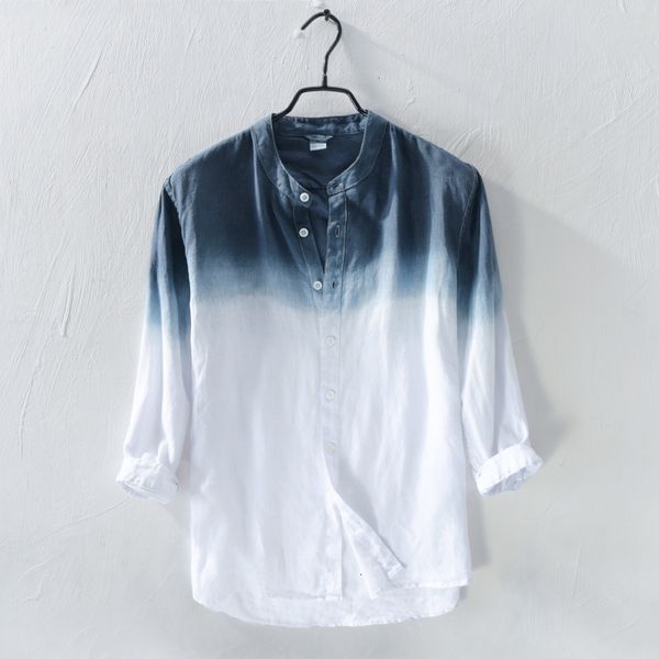 2021 new style men's pure linen gradient long sleeve casual stand collar fashion shirt mens comfortable flax shirts men chemise jese, White;black
2021 new style men's pure linen gradient long sleeve casual stand collar fashion shirt mens comfortable flax shirts men chemise jese, White;black