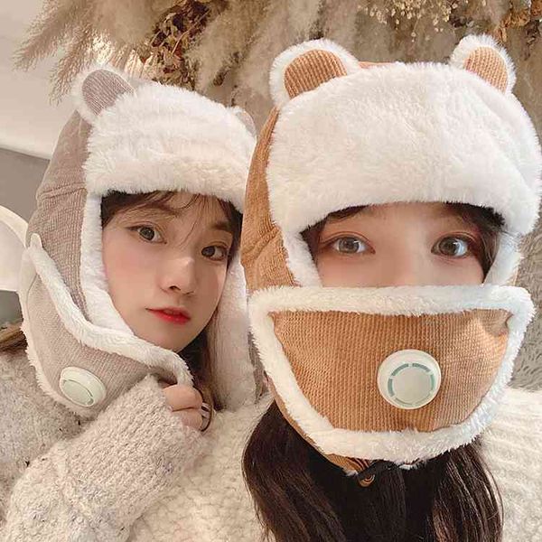winter women bomber cashmere hat cat ear plush mask lei feng bonnet breath valve outdoor ski earmuff protection face cap, Blue;gray
winter women bomber cashmere hat cat ear plush mask lei feng bonnet breath valve outdoor ski earmuff protection face cap, Blue;gray