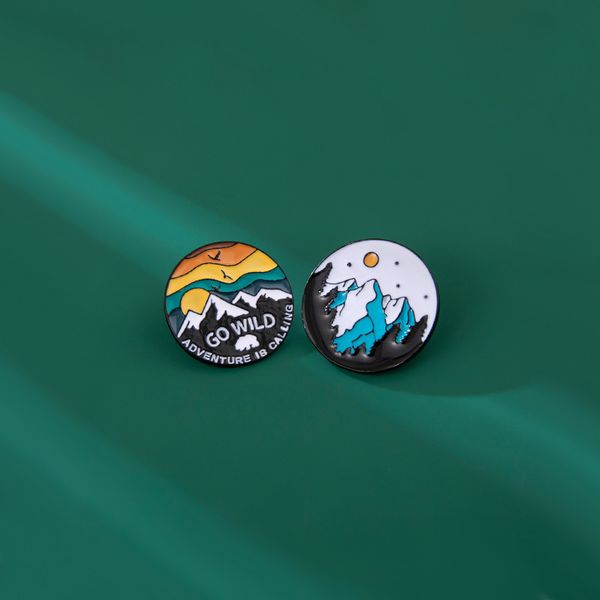 factory wholesale new heaven, earth, mountains rivers, sun and moon, dripping badge, van gogh oil painting, student satchel brooch, couple&#
factory wholesale new heaven, earth, mountains rivers, sun and moon, dripping badge, van gogh oil painting, student satchel brooch, couple&#