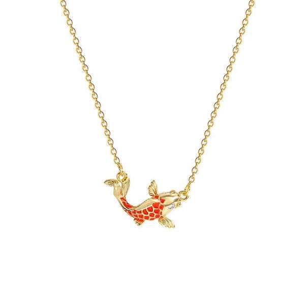 pendant necklaces 2021 fashion women chinese style lucky koi collarbone chain necklace women's gifts, Silver
pendant necklaces 2021 fashion women chinese style lucky koi collarbone chain necklace women's gifts, Silver