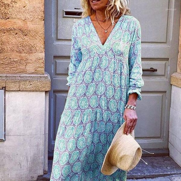 casual dresses spring autumn long sleeve beach maxi dress fashion women v neck party retro pattern print loose pullover, Black;gray
casual dresses spring autumn long sleeve beach maxi dress fashion women v neck party retro pattern print loose pullover, Black;gray