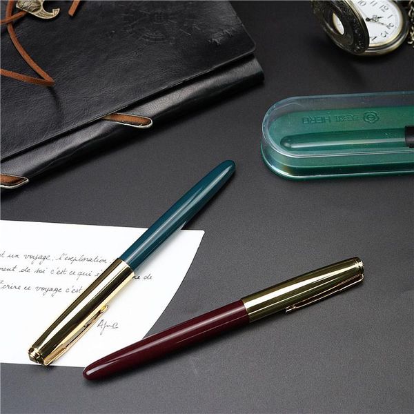 fountain pens nostalgic old pen golden metal cap and classic clip student office writing stationery
fountain pens nostalgic old pen golden metal cap and classic clip student office writing stationery