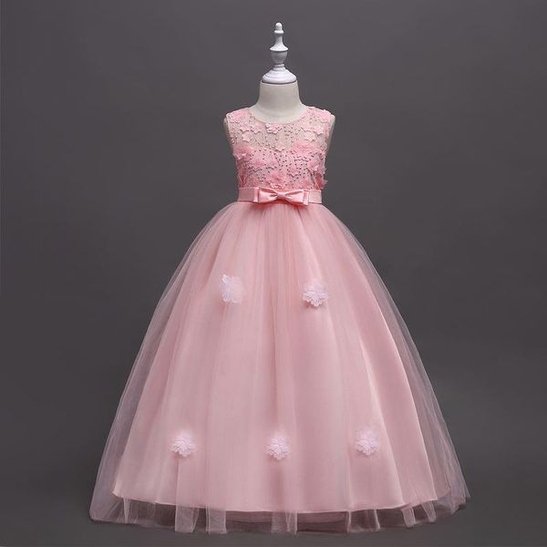 girl's dresses flower girls illusion sleeveless embroidery bow tulle lace appliques o-neck floor-length kids party princess gown f224, Red;yellow
girl's dresses flower girls illusion sleeveless embroidery bow tulle lace appliques o-neck floor-length kids party princess gown f224, Red;yellow